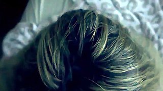 Perfect blond making solo masturbation