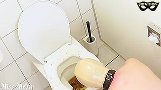Maeda Mortelle Slave Must Clean The Toilet Seat With His Tongue