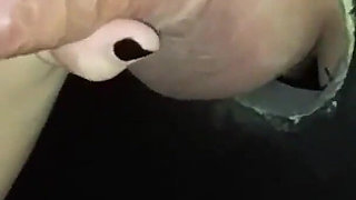 Wife at Gloryhole Blowjob at Adult Public Cinema