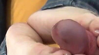 Amateur Wife in French Toes Footjob POV