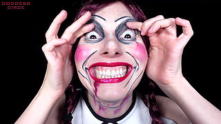 The Evil Doll Wants Your Fucking Load of Thick and Hot Cum - Creepy Crazy Face (video Request)
