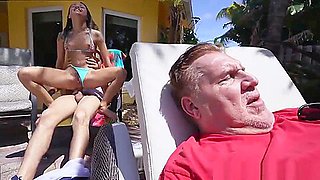Nude pals Step daughter fucked Holly Hendrix Has Some Fun With Her Dads crony