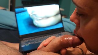Step Brother Watching My Porn And Getting Sucked Off