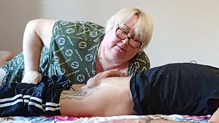 Neighbor Swallows Every Last Drop of Cum