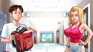 bhabi and dever make seen in summertime saga