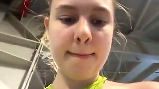 Training and Masturbate in the Gym