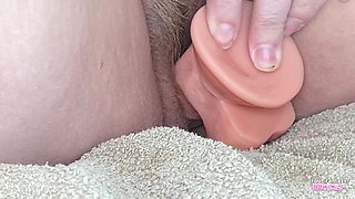 Cum Play with Auntys Hairy Pussy