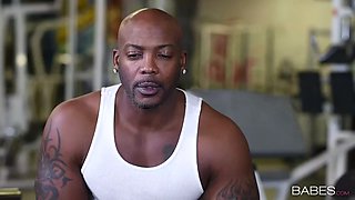 white chick tiffany star gets fucked by her black fitness coach