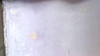 The maid mopping in wet clothes is undressing in front of the owner to get her ass kicked sexy in wet clothes