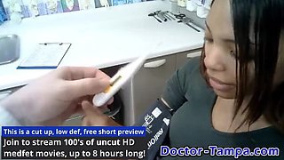 Hot College Girl Gets Wet Exam - Doctor Fingers Shaved Pussy in POV Medical Role Play