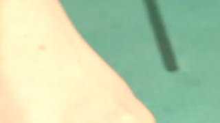 Sneaker Tease in Sheer Nylons