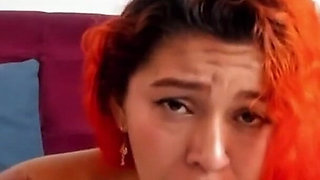 Colorful Hair Girl Does a Great Deep Throat P8