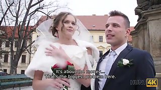 HUNT4K. Rich man pays well to fuck a hot teen on her wedding day