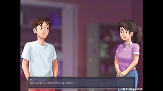 Super hot teen from Summertime Saga gets her tight ass filled with cumshot