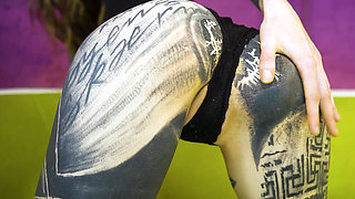 Inked TEEN Desire to Fill Her Delicious Pussy