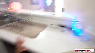MILF stepmother gives me the best blowjob in my life