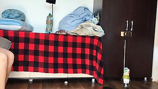 Amateur Wife Tries on Clothes and Cuts Them
