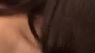 Petite Brunette Sucks Big Glory Hole Cock