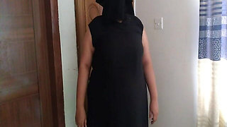 Burka Aur Hijab Arab Hot Muslim Padose Bade Gand Aur Bade Stan Vale Chache Ko Tapa Thap Choda Jab Uski Kamuk