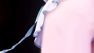 [mmd] Phut Hon College Girl Uniform; Black Stockings; Jiggling Breasts