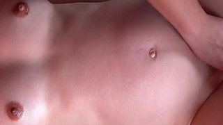 Masseur Fucks My Ass and Cums on My Pregnant Pussy