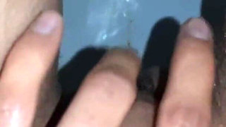 In a Public Toilet, I Jerk off and Pee at the Same Time