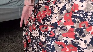 Summer is the time for floral skirts and no underwear