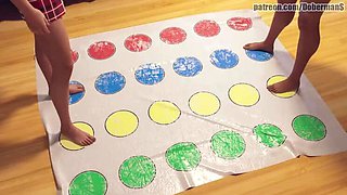 Stepmom Plays Twister with Stepson - Big Tits MILF Creampie