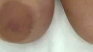 Milk Dripping From My Mature Hanging Boobs