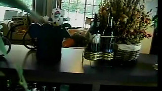 Busty ebony sucks big black cock