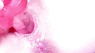 Tight pink pussy squirting orgasm