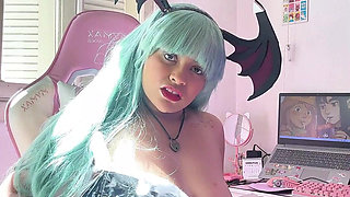 Morrigan Halloween Cosplay - Fart Domination and Ass Worship