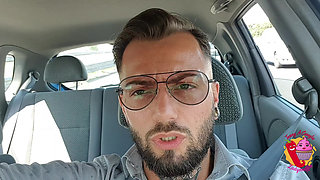 Tommy Drives and She Gives Him a Blowjob Then They Stop to Fuck