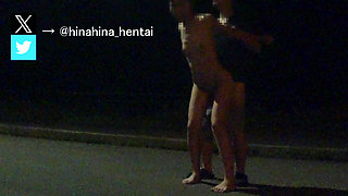 [Outdoor exposure] It was not 💦 good because it was outside at night Japan/Japanese/outdoor/hentai