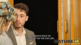 Watch Aged Russian Cougar Victoria Nova Seduce and Get Her Shaved Pussy Pounded in Hot MILF Action