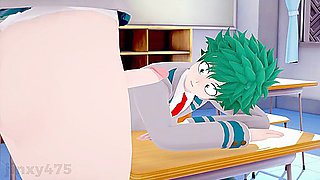 Deku Helping Futa Ochako With Her Boner In School (hentai) - Car Toon