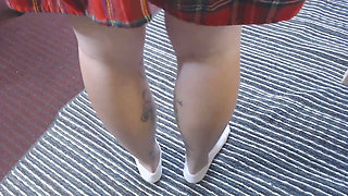 Pretty white ankle socks