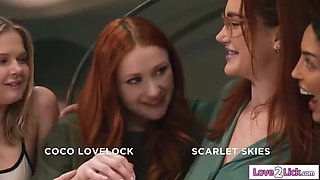Milf Has Sex With Stepdaughter With Petite Blonde, D Va And Step Mommy