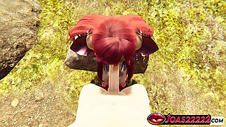 Gravelyn Rule34 3D Hentai Animation in Village - POV No Hands Blowjob, Wall Irrumatio & Deepthroat Facial Cumshot!