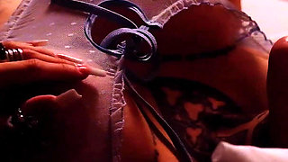 Solo Sucking with See-through Lingerie