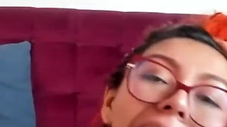 Colorful Hair Girl Does a Great Deep Throat P1