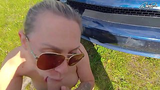 Hot MILF outdoor sex adventure