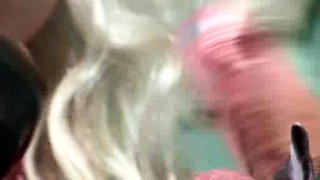 Sexy amateur blonde fingers and toys her wet pussy