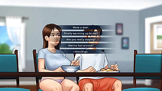 STEP-MOM AND  STEP-SIS SHARING ONE DICK