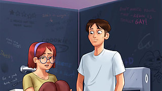 Summertime Saga Reworked - 5 in the College Toilets by Misskitty2k