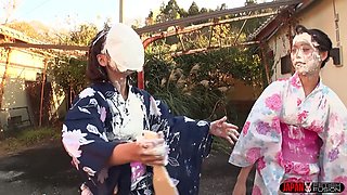 New Year’s Special: Kimono Messy Lesbian Play - Yua Nanami & Amari Hoshi