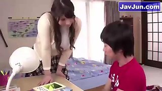Busty Japanese Stepmom rewards with sex 0k3h pt1- more at mantraporn.com