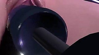 Sexy Blonde Strapped on a BDSM Sex Machine