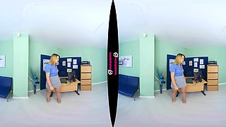 Will My Tits Help? - British Joi Office Shaved Fingering