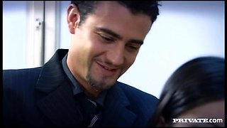 Asian Secretary Priva Gives Her Boss a Blowjob until He Fucks Her Ass - Private Porn Sex Videos